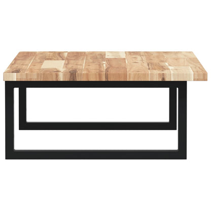 Basin Shelf Wall Mounted Steel and Solid Wood Acacia