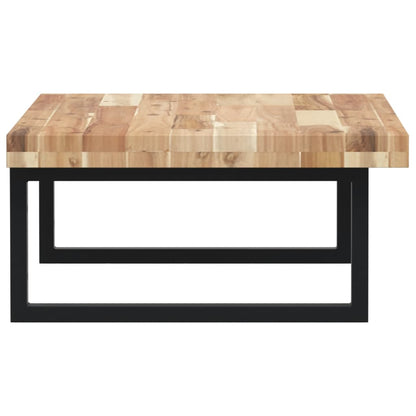 Basin Shelf Wall Mounted Steel and Solid Wood Acacia