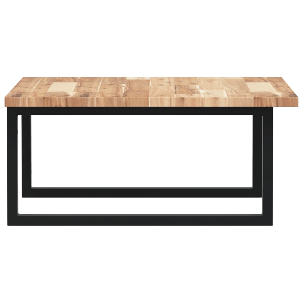 Basin Shelf Wall Mounted Steel and Solid Wood Acacia