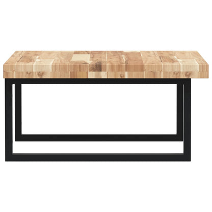 Basin Shelf Wall Mounted Steel and Solid Wood Acacia