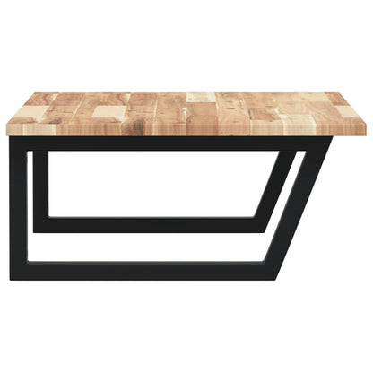 Basin Shelf Wall Mounted Steel and Solid Wood Acacia