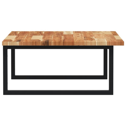 Basin Shelf Wall Mounted Steel and Solid Wood Acacia