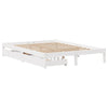 Bed Frame without Mattress White 140x200 cm Solid Wood Pine