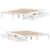 Bed Frame without Mattress White 140x200 cm Solid Wood Pine
