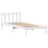 Bed Frame without Mattress White 90x200 cm Solid Wood Pine