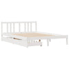 Bed Frame without Mattress White 140x200 cm Solid Wood Pine