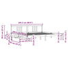 Bed Frame without Mattress White 200x200 cm Solid Wood Pine