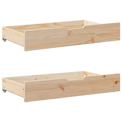 Bed Frame without Mattress 75x190 cm Solid Wood Pine