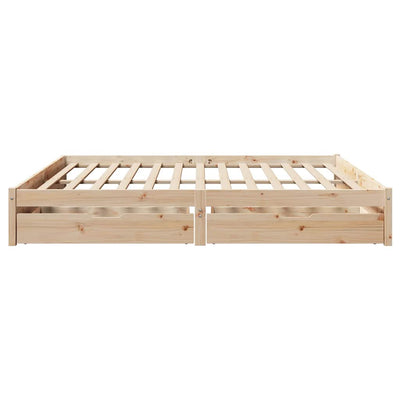 Bed Frame without Mattress 180x200 cm Super King Solid Wood Pine