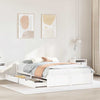 Bed Frame without Mattress White 140x200 cm Solid Wood Pine