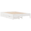 Bed Frame without Mattress White 140x200 cm Solid Wood Pine