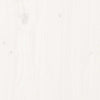 Bed Frame without Mattress White 200x200 cm Solid Wood Pine