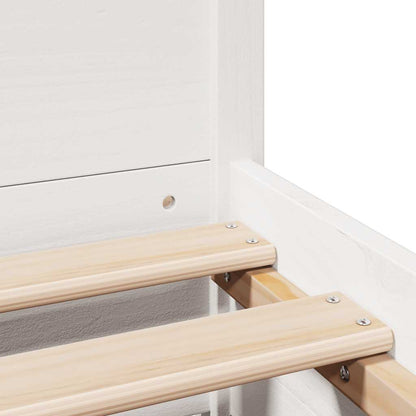 Bed Frame without Mattress White 160x200 cm Solid Wood Pine