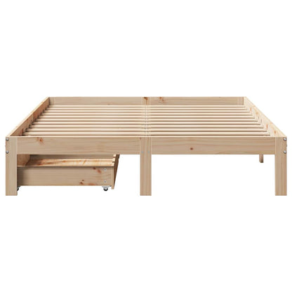Bed Frame with Drawers without Mattress 160x200 cm