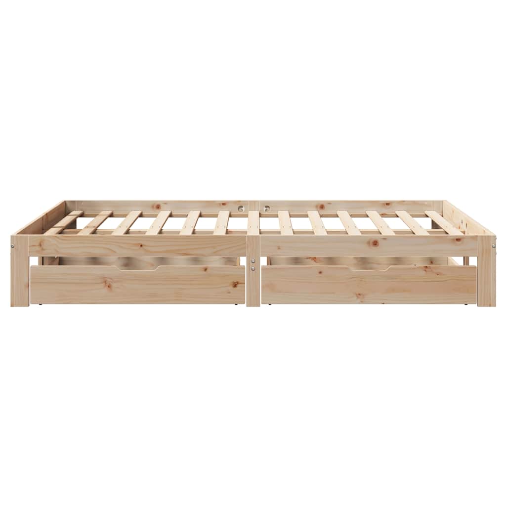 Bed Frame with Drawers without Mattress 160x200 cm