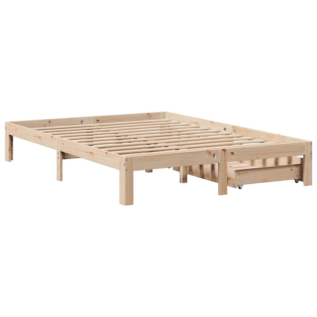 Bed Frame with Drawers without Mattress 160x200 cm