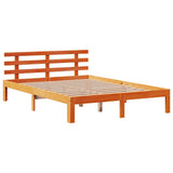 Bed Frame with Drawers without Mattress Wax Brown 140x190 cm