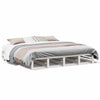 Bed Frame without Mattress White 200x200 cm Solid Wood Pine