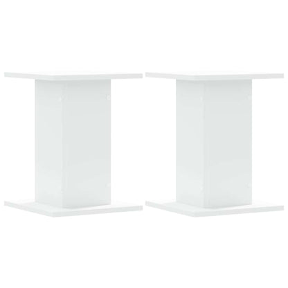 Speaker Stands 2 pcs White 30x30x40 cm Engineered Wood