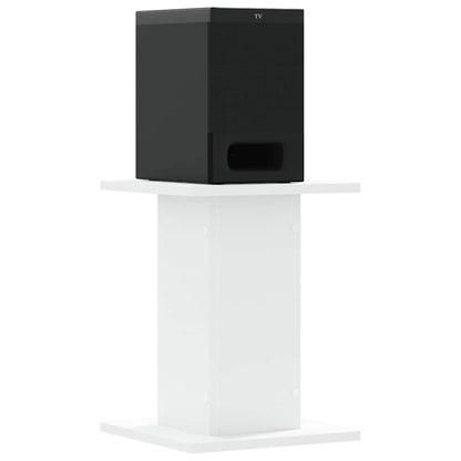 Speaker Stands 2 pcs White 30x30x40 cm Engineered Wood