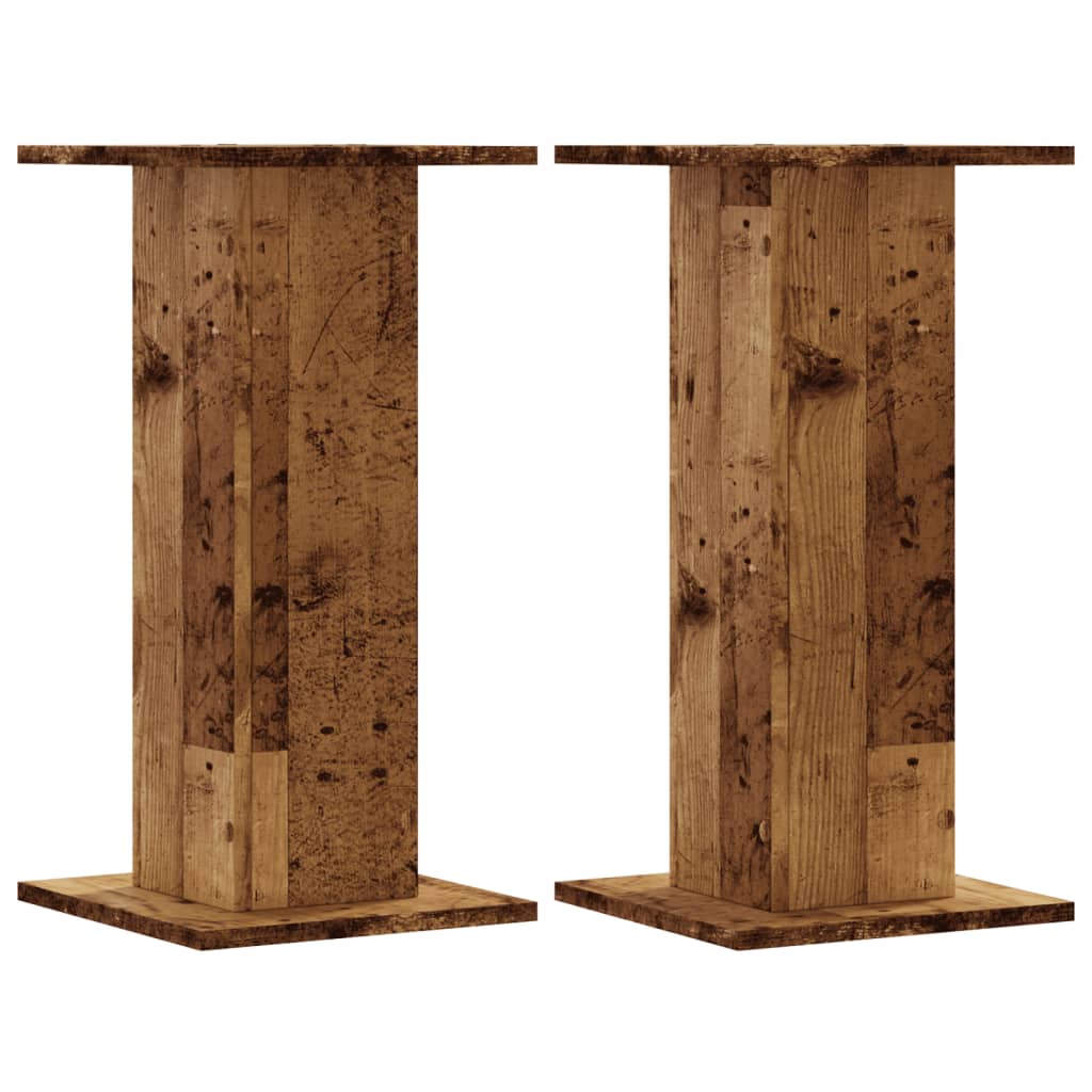 Speaker Stands 2 pcs Old Wood 30x30x60 cm Engineered Wood