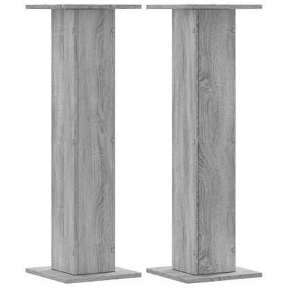 Speaker Stands 2 pcs Grey Sonoma 30x30x95 cm Engineered Wood