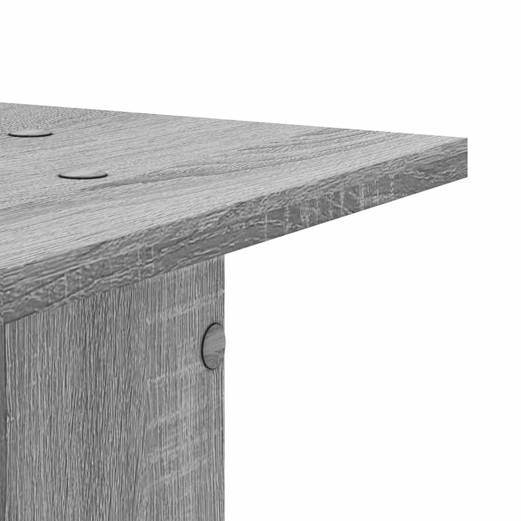 Speaker Stands 2 pcs Grey Sonoma 30x30x95 cm Engineered Wood