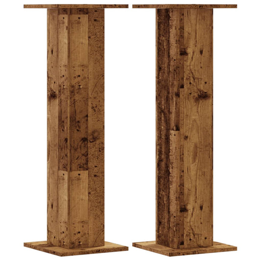 Speaker Stands 2 pcs Old Wood 30x30x95 cm Engineered Wood