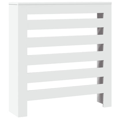 Radiator Cover White 78x20x82 cm Engineered Wood