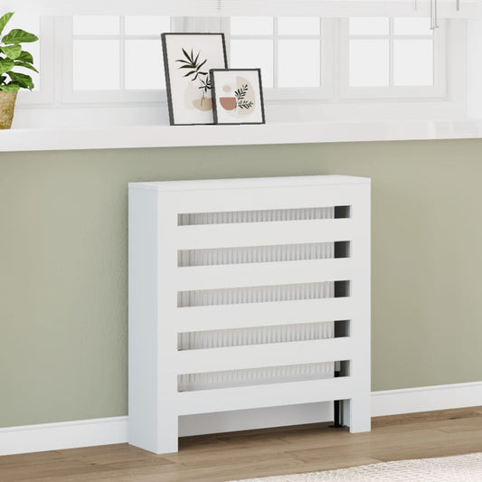 Radiator Cover White 78 x 20 x 82 cm Engineered Wood