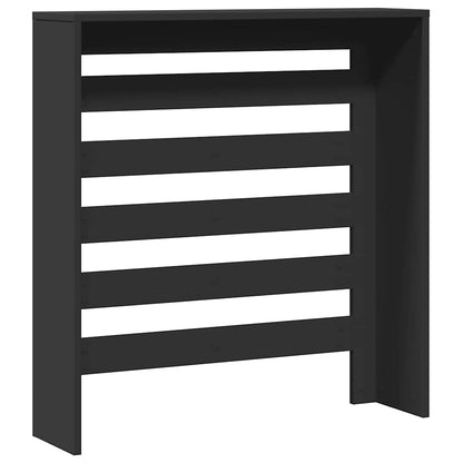 Radiator Cover Black 78x20x82 cm Engineered Wood