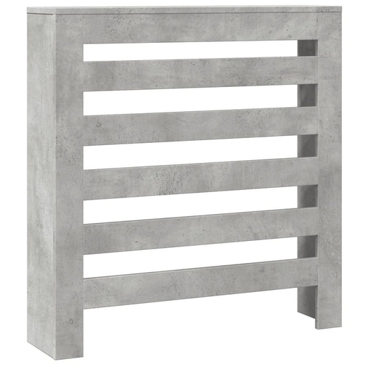 Radiator Cover Concrete Grey 78 x 20 x 82 cm Engineered Wood