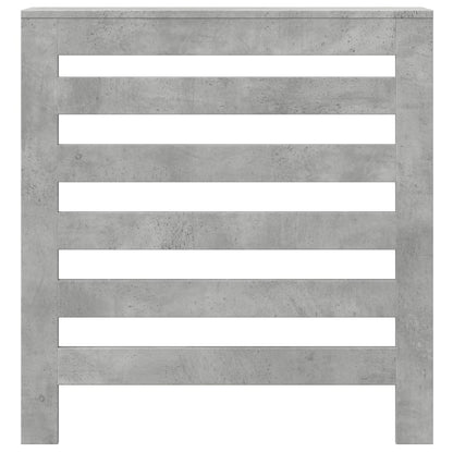 Radiator Cover Concrete Grey 78x20x82 cm Engineered Wood
