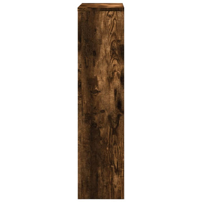 Radiator Cover Smoked Oak 78x20x82 cm Engineered Wood