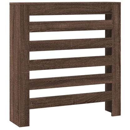 Radiator Cover Brown Oak 78x20x82 cm Engineered Wood