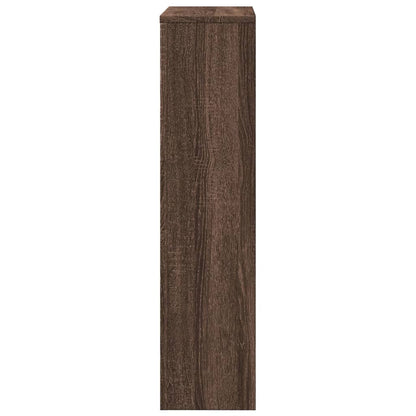 Radiator Cover Brown Oak 78x20x82 cm Engineered Wood
