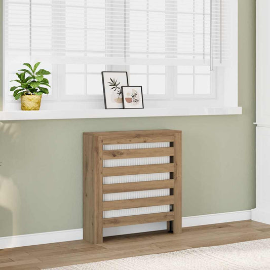 Radiator Cover Oak 78 x 20 x 82 cm Engineered Wood