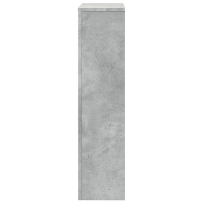 Radiator Cover Concrete Grey 104x20x82 cm Engineered Wood