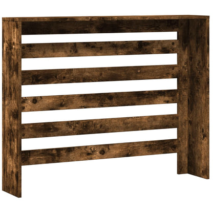 Radiator Cover Smoked Oak 104x20x82 cm Engineered Wood