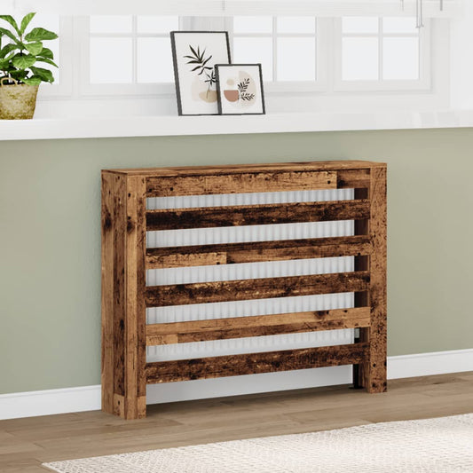 Radiator Cover Old Wood 104 x 20 x 82 cm Engineered Wood