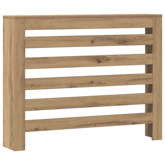 Radiator Cover Oak 104 x 20 x 82 cm Engineered Wood