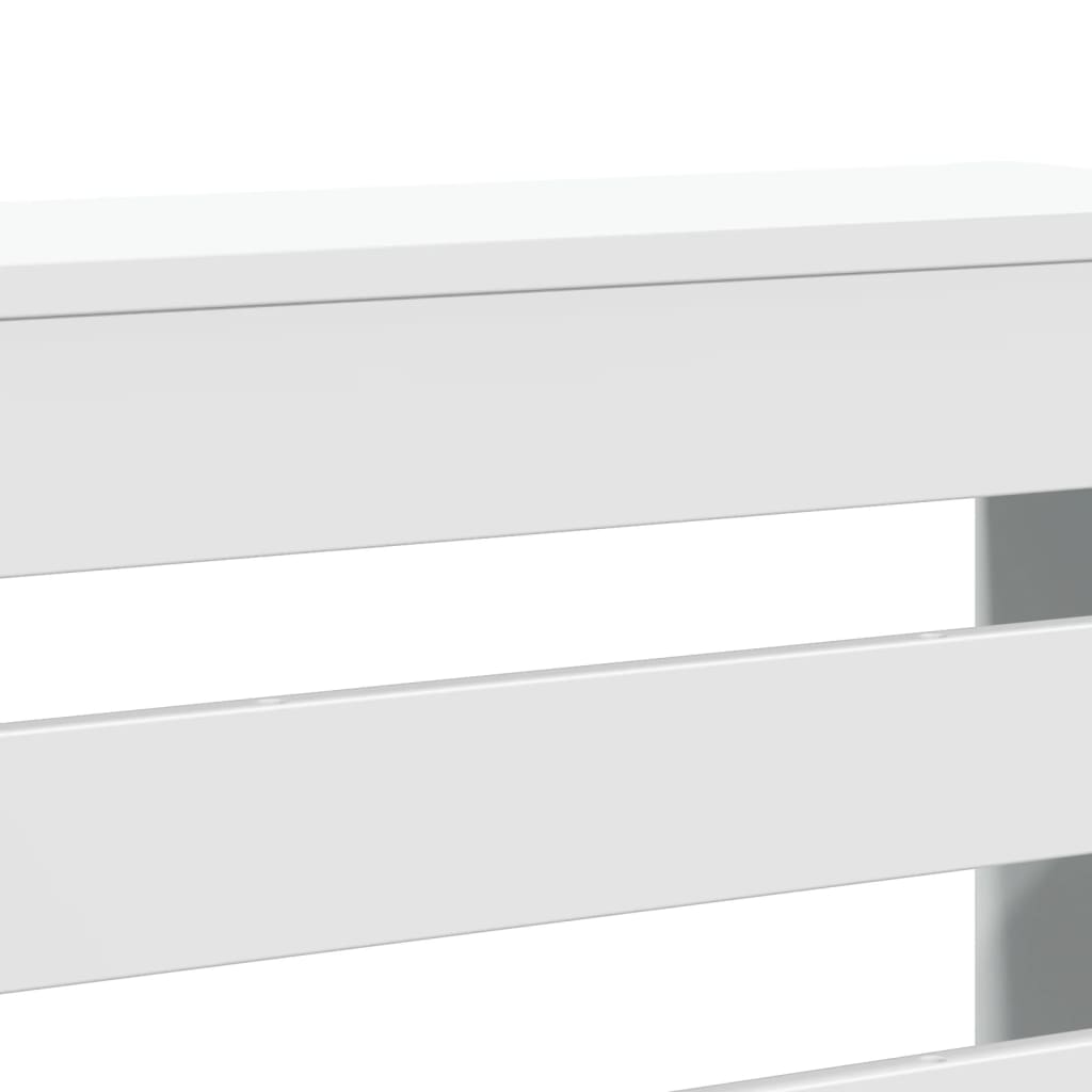 Radiator Cover White 149x20x82 cm Engineered Wood