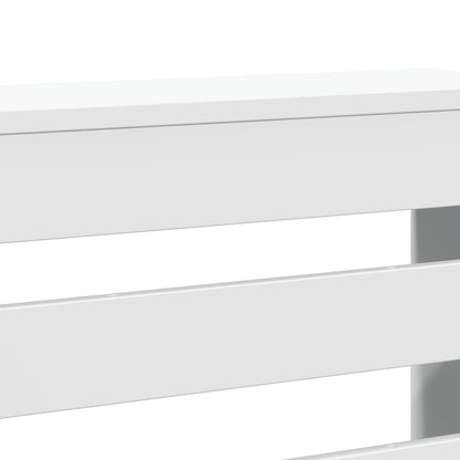 Radiator Cover White 149x20x82 cm Engineered Wood