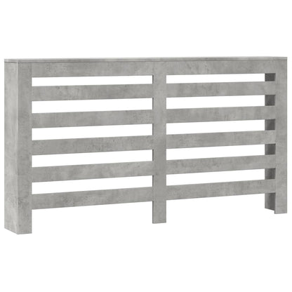 Radiator Cover Concrete Grey 149x20x82 cm Engineered Wood