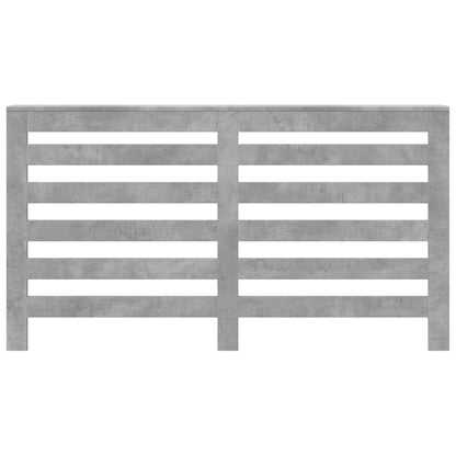 Radiator Cover Concrete Grey 149x20x82 cm Engineered Wood