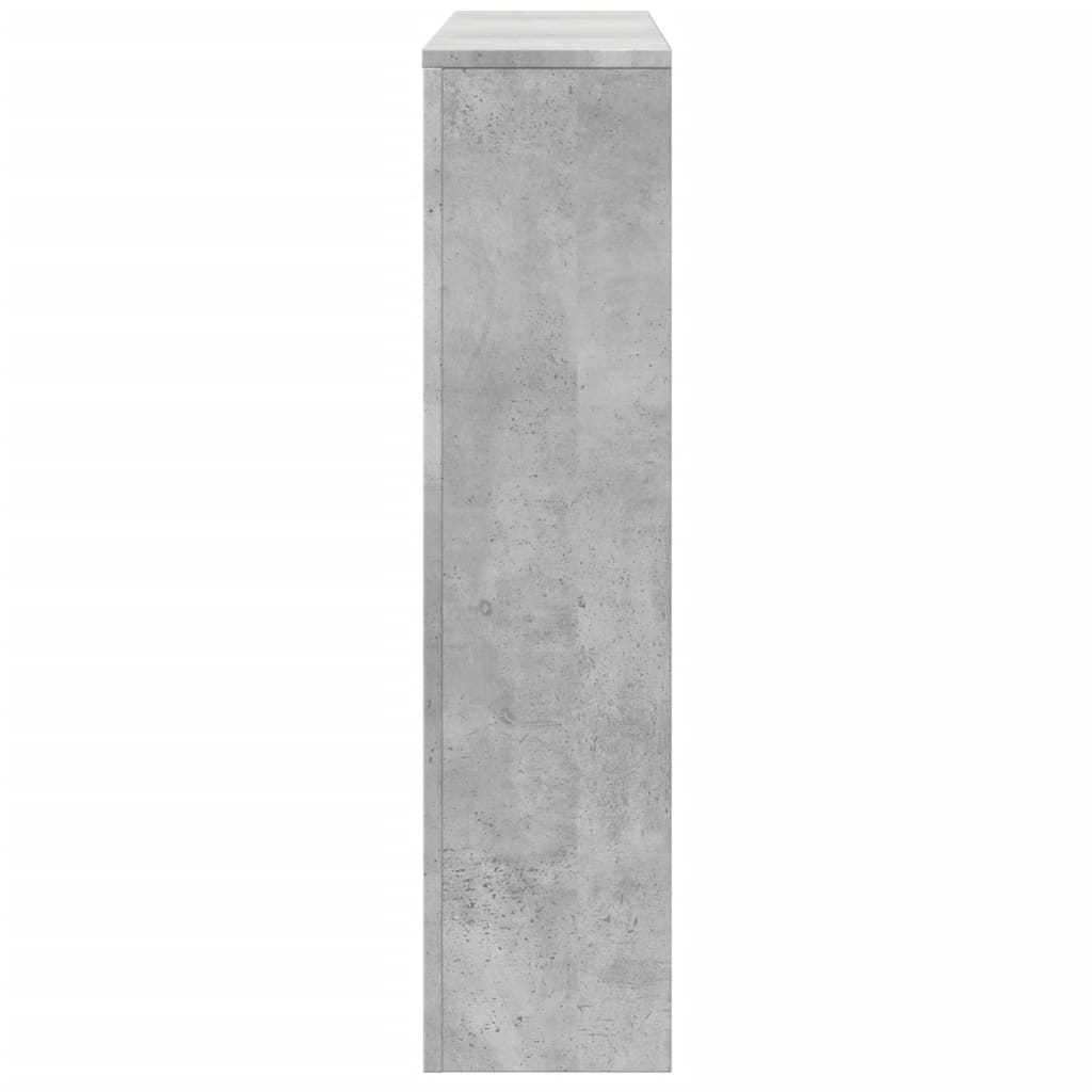 Radiator Cover Concrete Grey 149x20x82 cm Engineered Wood