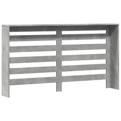 Radiator Cover Concrete Grey 149x20x82 cm Engineered Wood