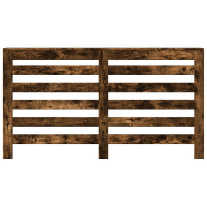 Radiator Cover Smoked Oak 149x20x82 cm Engineered Wood