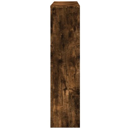Radiator Cover Smoked Oak 149x20x82 cm Engineered Wood