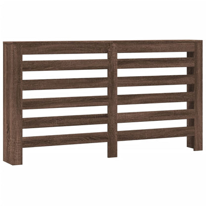 Radiator Cover Brown Oak 149x20x82 cm Engineered Wood